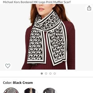 Michael Kors black & cream scarf